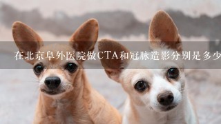 在北京阜外医院做CTA和冠脉造影分别是多少钱？