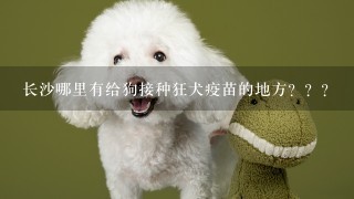 长沙哪里有给狗接种狂犬疫苗的地方？？？