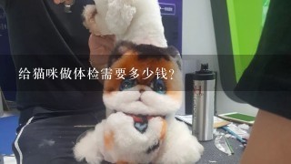 给猫咪做体检需要多少钱？