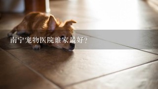 南宁宠物医院谁家最好?