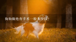 狗狗做绝育手术1般多少钱？