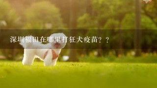 深圳福田在哪里打狂犬疫苗？？