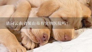请问云南省保山市有宠物医院吗?