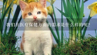 我们在医疗保健方面的需求是什么样的呢？