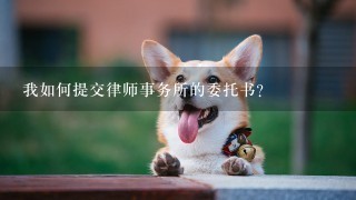 我如何提交律师事务所的委托书?