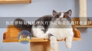 医疗律师如何处理医疗事故的责任责任在法律面前如何体现?